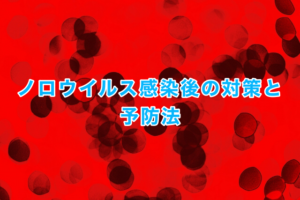 ノロウイルス感染後の処理と対策:予防法