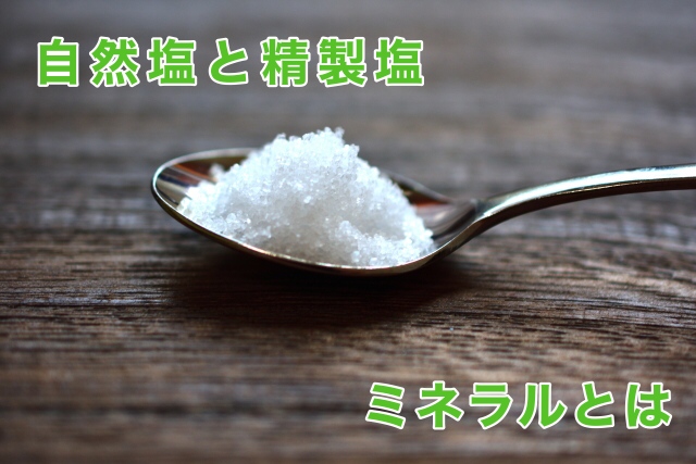 自然塩と精製塩　ナトリウムは食塩？：わざわざ料理用語解説【塩】：ミネラル編
